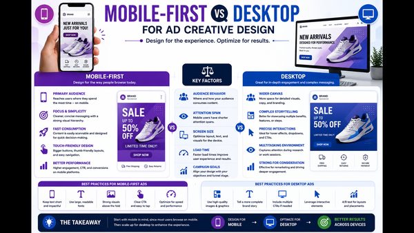 Mobile-First vs Desktop Ad Creative Design - Comparison Guide Released