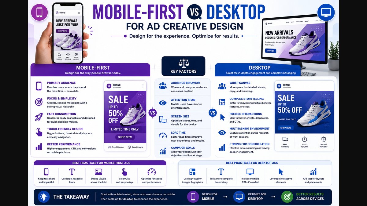 Mobile vs Desktop Ad Creative Formats: Size & Adaptation Requirements