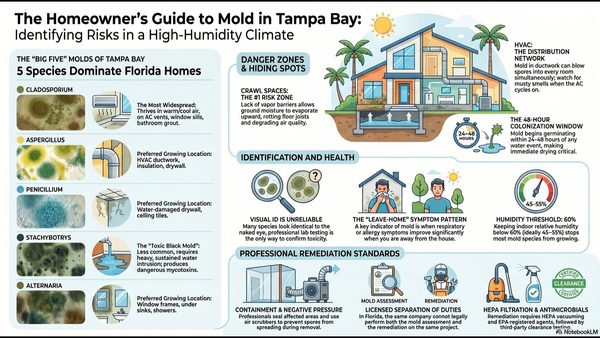 Most Common Mold In Tampa Bay Homes Identified - New Guide Released