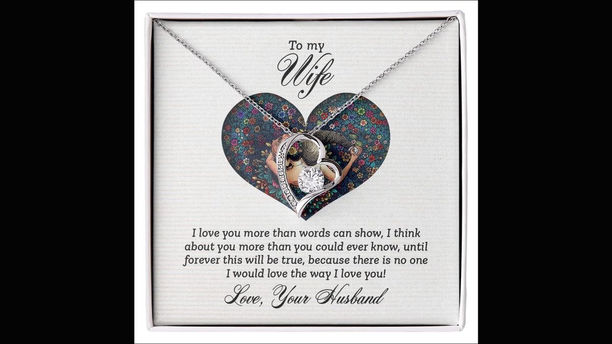 Romantic Necklace Gift For Wife Announced - Lasting Alternative to Flowers