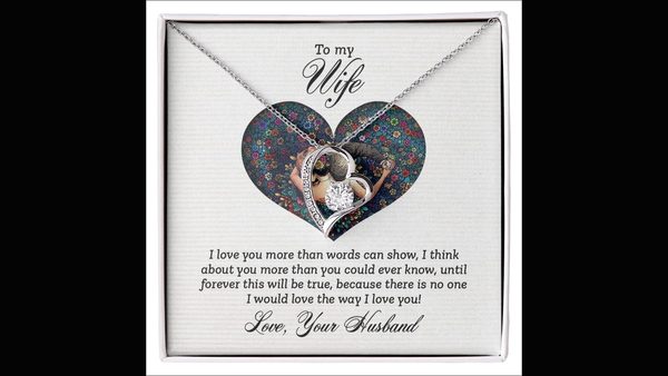 Romantic Necklace Gift for Wife: Permanence Over Fading Flowers