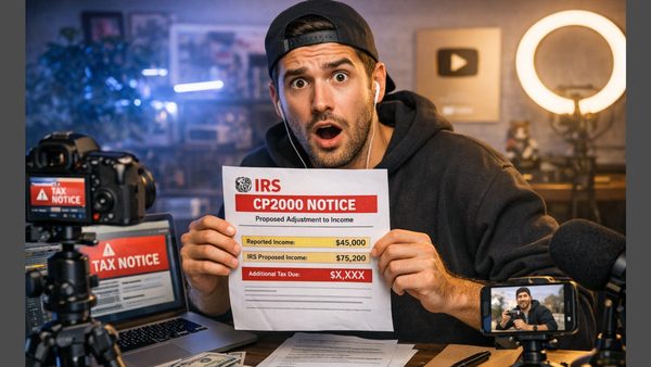 YouTubers Face Rising CP2000 Notices as IRS Reviews Post‑Season Filings