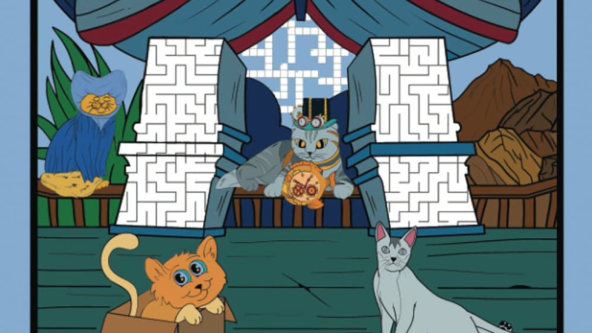 5 Cultural Backgrounds Featured: Cat Coloring & Activity Book