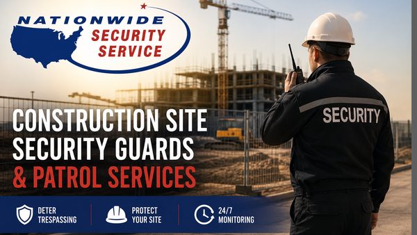 Construction Site Security Guard & Patrol Services Announced Nationwide