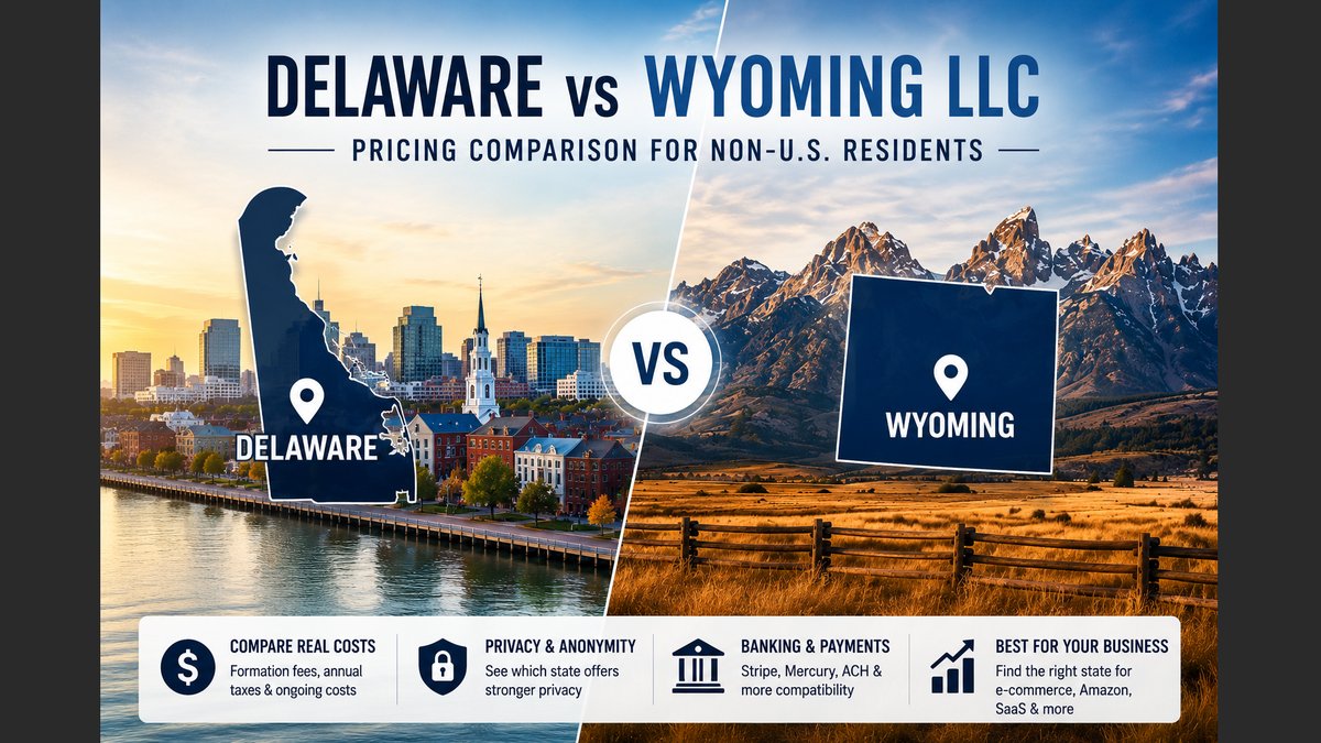 Delaware vs Wyoming LLC: 2026 Logistics For Non-U.S. Residents Guide Released