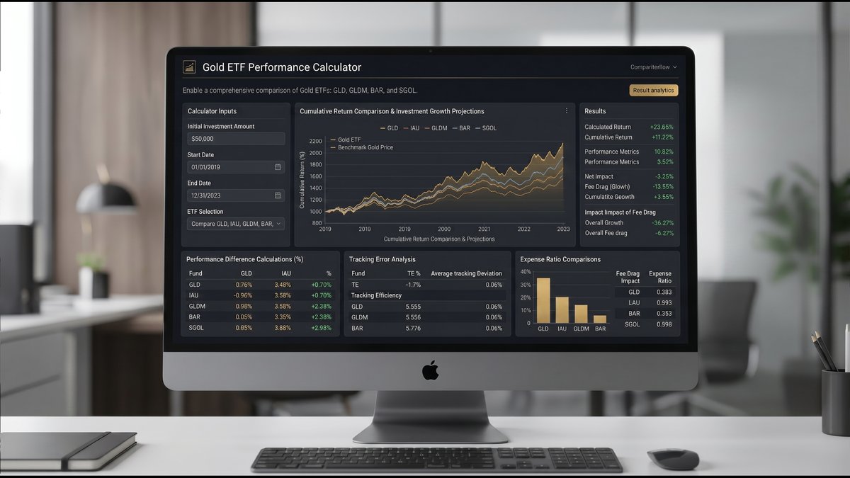 Gold ETF Performance Calculator Introduces ETF Return & Tracking Error Analysis