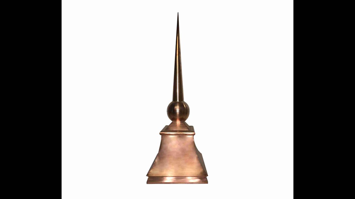 Handcrafted Roofing Finials Add Elegant Accents to Historic Metal Roofs