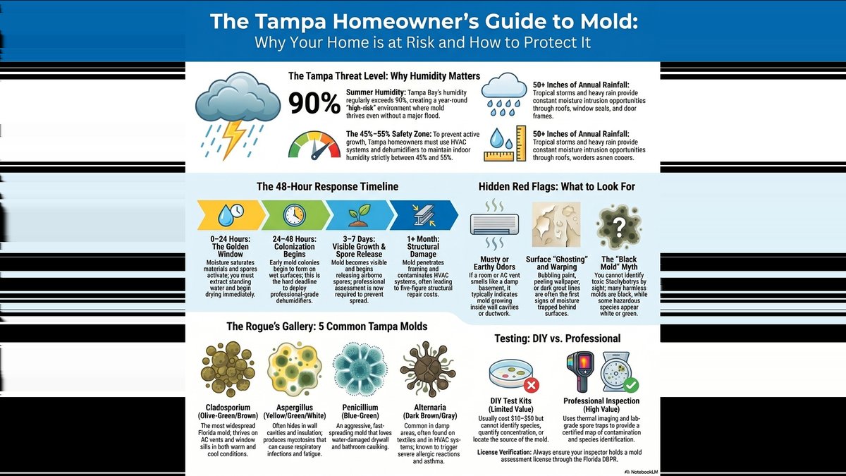 How Black Mold Forms | Tampa Inspection Specialist Reveals 48-Hour Window