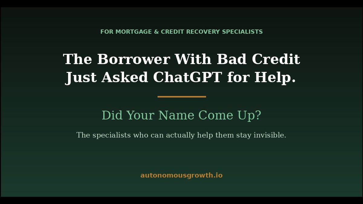 How Do Borrowers Search for Credit Recovery Mortgage Help in AI?