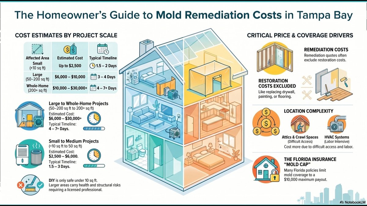 How Much Does Mold Remediation Cost? TampaBayMold.net Specialist Explains