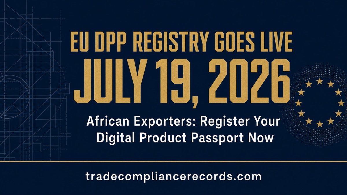 Trade Compliance Records Opens EU DPP Registry for African Exporters