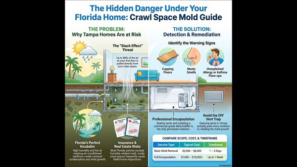 11 Questions on Crawl Space Mold Removal? Tampa Bay Inspection Pros Answer