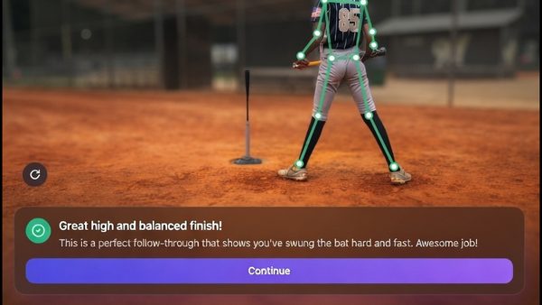 AI-Powered 4-Angle Swing Analysis for Young Baseball Players: App Launched