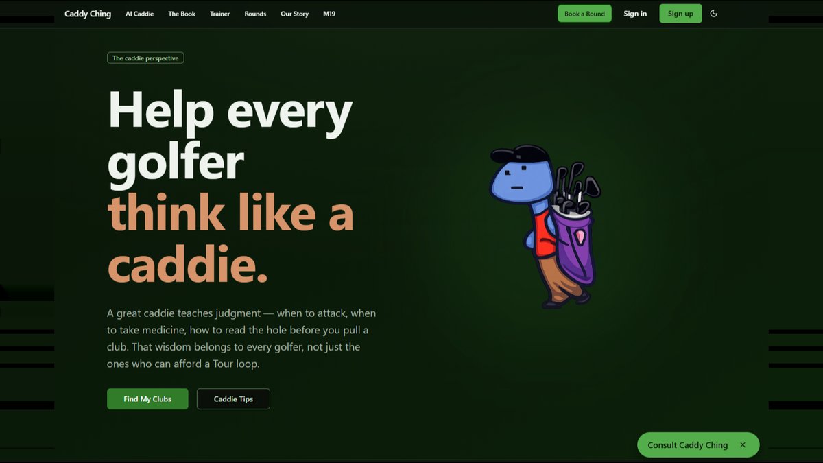 Caddie Ching Launches AI Golf Caddie Combining Game Strategy With I Ching Wisdom