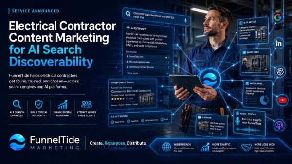 Electrical Contractor Content Marketing for AI Search Discoverability Announced
