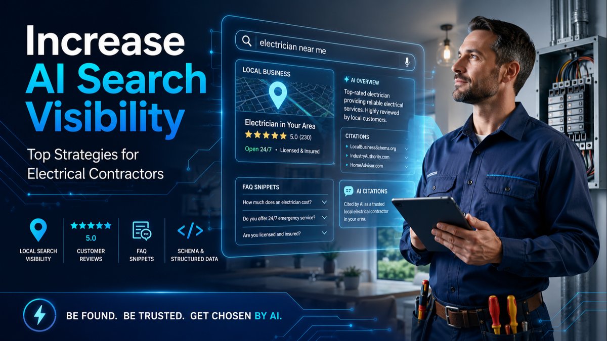 How to Increase AI Search Visibility: Top Strategies for Electrical Contractors