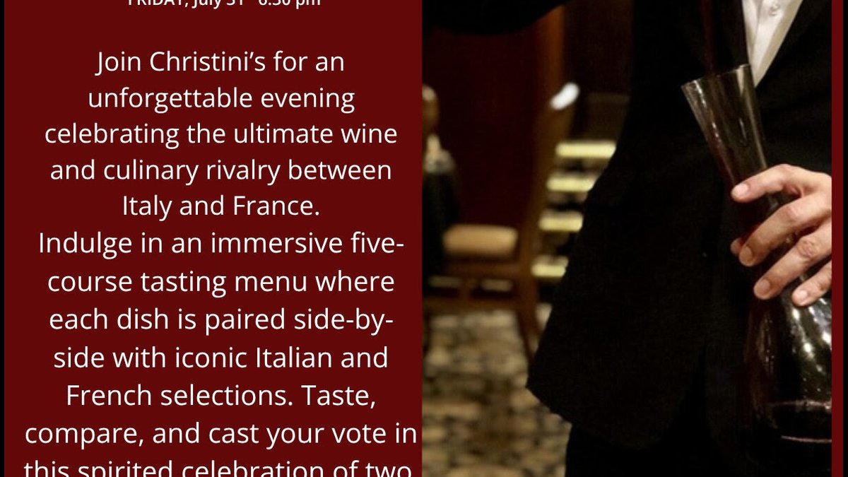 Orlando Wine Tasting Dinner With French & Italian Pairings: Bookings Announced