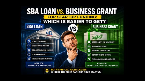 SBA Loan vs Business Grant for Startups: Which Is Easier? New Guide Released