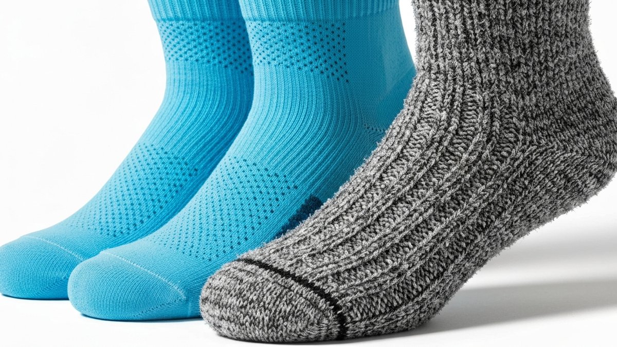 Temperature regulation work socks summer vs winter wool