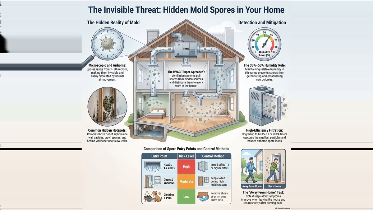 Can High Spore Counts Occur Without Visible Mold? Tampa Mold Specialist Explains