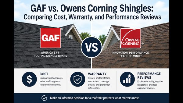 GAF vs. Owens Corning Shingles Compared: Cost, Warranty & Performance Guide