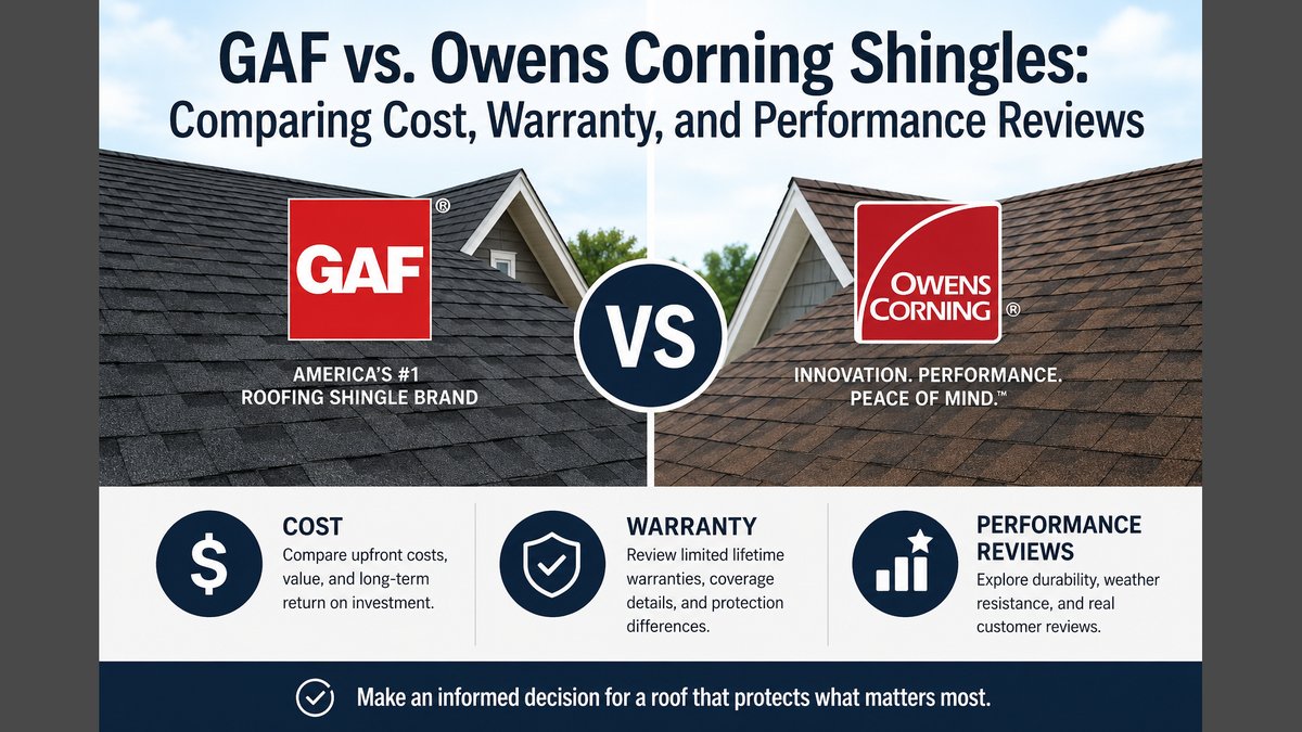 GAF vs Owens Corning Shingles: Middle Tennessee Roofer Compares Algae Protection