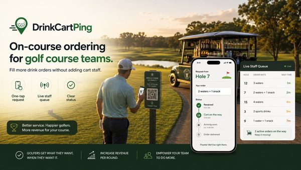 Golf Course Ordering Tool: Missed Drink Handoffs & Cart Timing Gaps