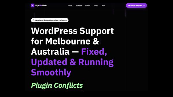 Melbourne WordPress Website Repair & Maintenance for Small Businesses Announced