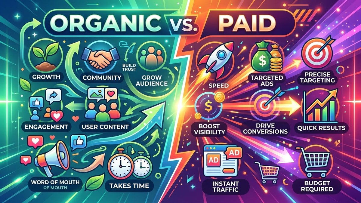 Organic Vs. Paid Social Media Marketing For Reach: Guide For SMBs Published