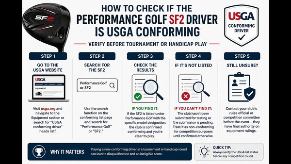 Performance Golf SF2 USGA Conforming Guide: Tournament Legality Explained
