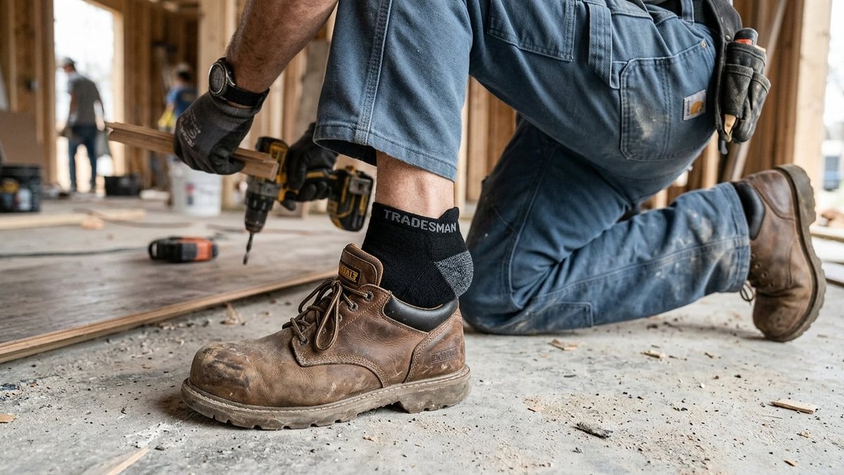 Why Tradesman No-Show Socks Slip: Heel Lift Force & Narrow Grip Physics